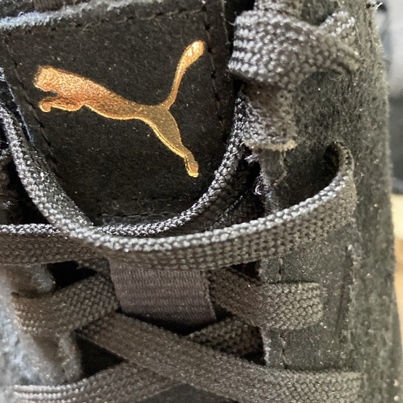 Puma new sneakers black suede womens sz 7.5 - Picture 3 of 7